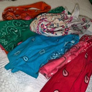 Lot of bandanas and headbands